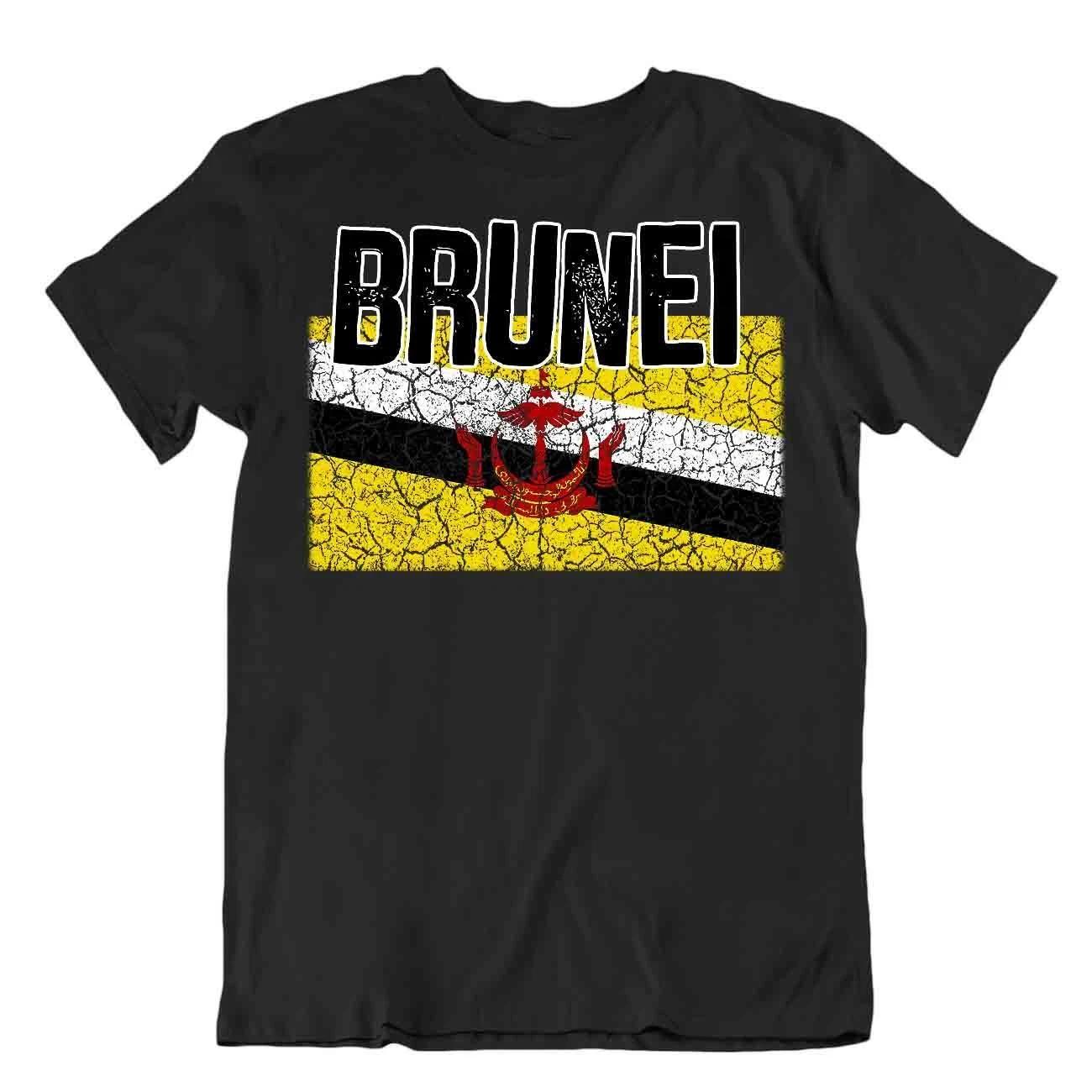 Flag T-Shirt Brunei Fashion Country Souvenir Gift Tee Pride logo 2XL