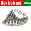 800pcs/Stainless Steel Hex Bolts, Screws, Nuts, Springs, Washers, J Nut Set, M3 M4 M5 M6 Machine Screws, Repair Tool Set