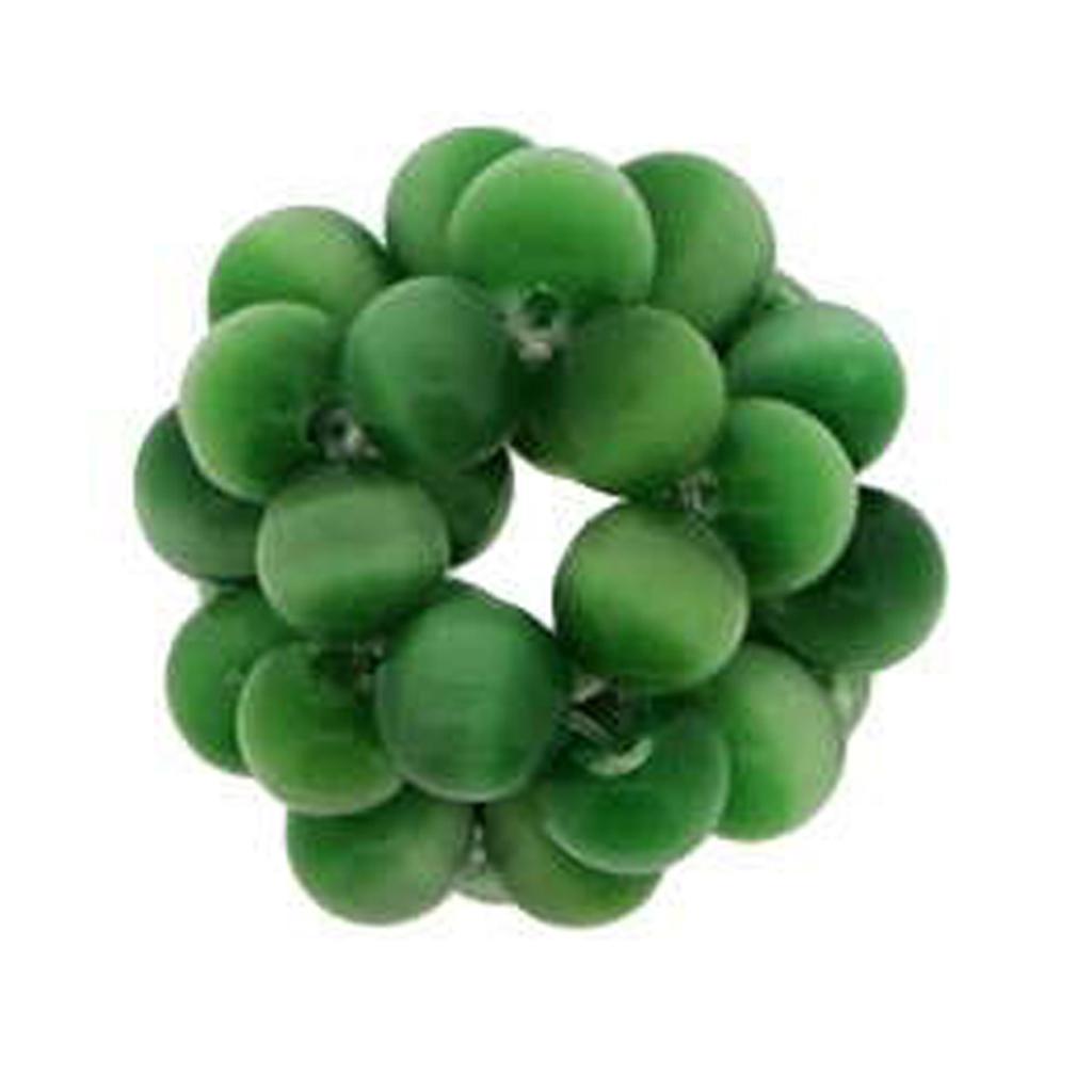 Les Trésors De Lily [R1727] - Přívěsek 'Perlový vír' zelené kočičí oko - 16 mm