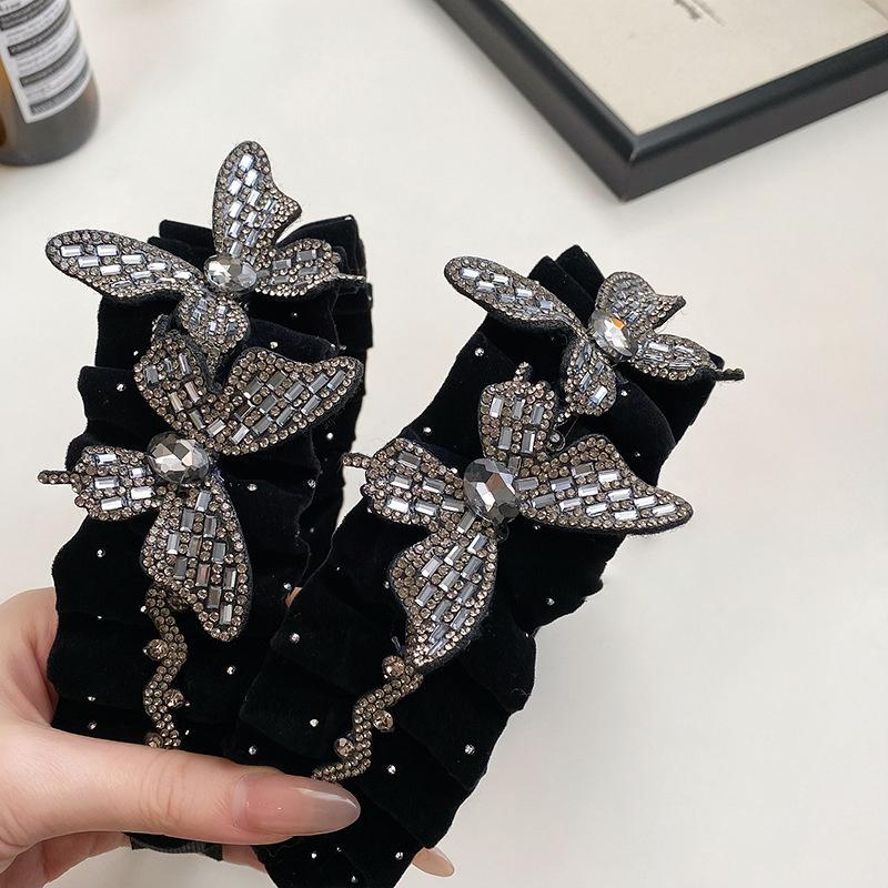 Pleated Fabric Bow Hairbands For Women French Elegant Temperament Headband Fashion Hair Accessories