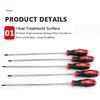 Extra Long Torx Screwdriver Set, 5 pcs T15-T30 Magnetic Screwdrivers Shank Length 12"/300mm Total Length 16"/400mm Security Tamper Proof S2 Steel