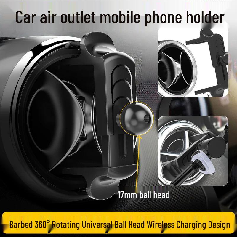 360° Rotating Universal Car Air Vent Phone Holder with Gravity Sensing