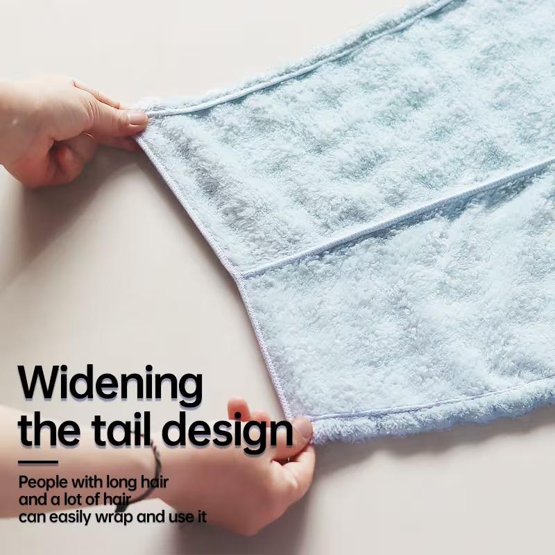 Women's Hair Drying Towel Wrap Super Absorbent Microfiber Hair Turban for Long Thick Curly Hair