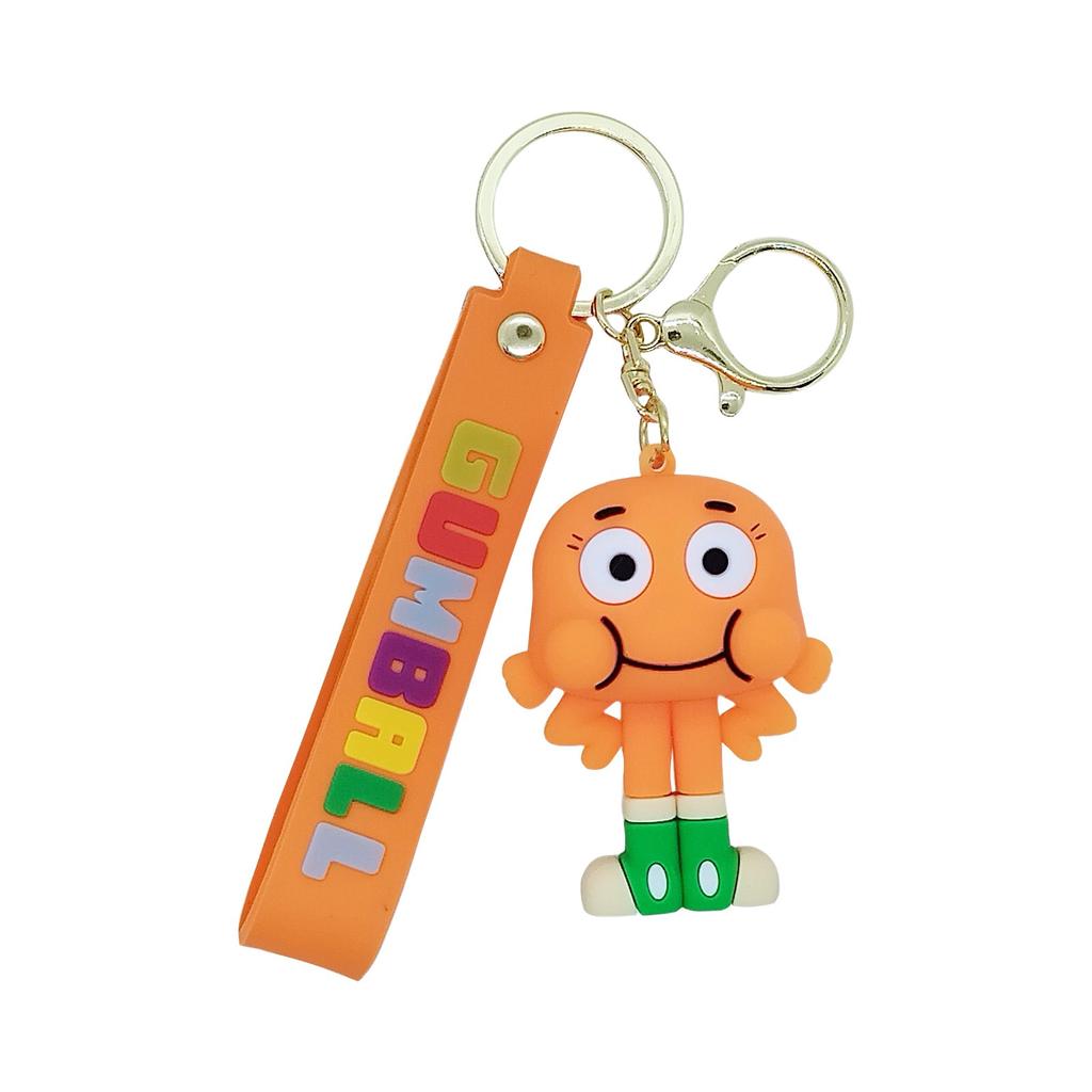 Cartoon 3D Character Silicone Keychain Bag Car Keychain Accessories