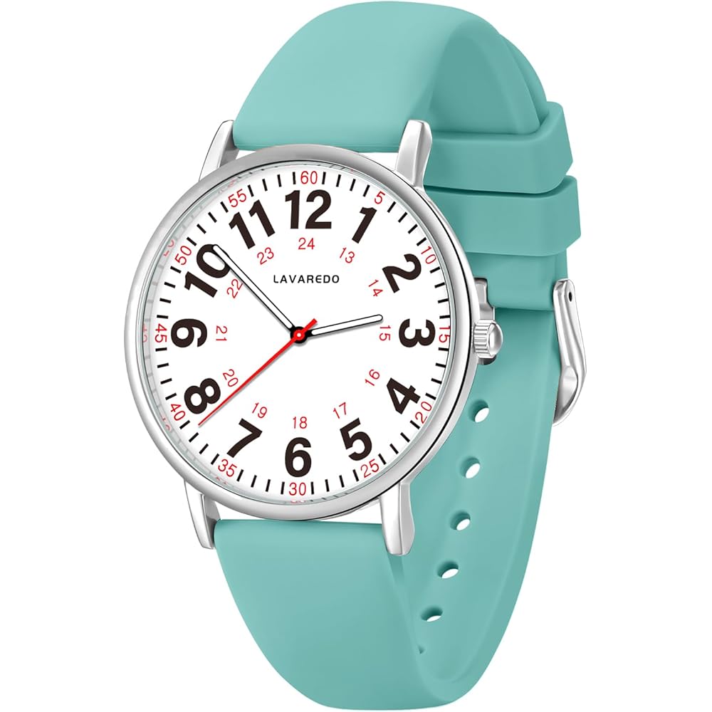 ShunkanSai Women s Analog Quartz Nurse Watch Waterproof Simple Design with Luminous Dial Fashionable Business Timepiece