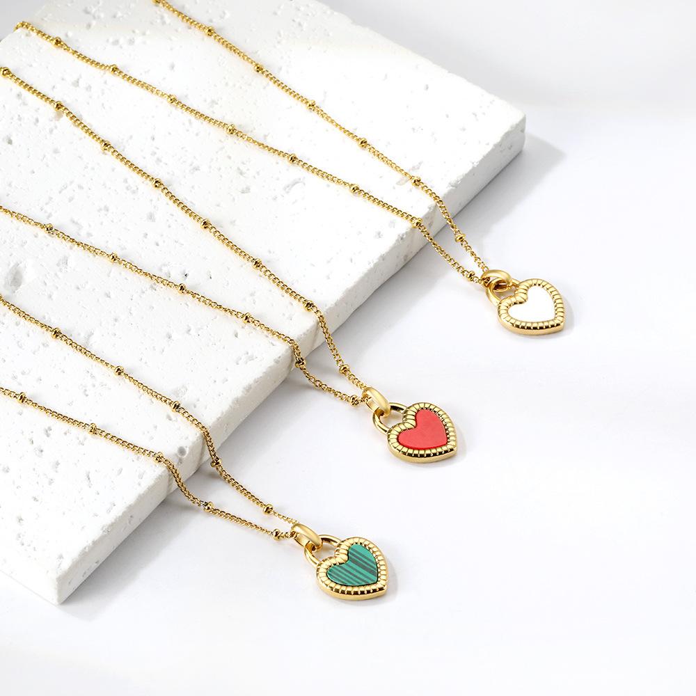 Dainty Gold Necklace With Heart Pendant Minimalist Fashion Jewelry For Women Delicate Layering Chain