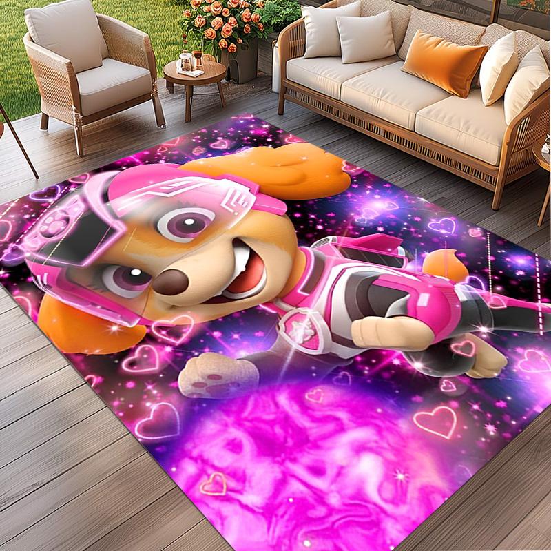PAW Patrol Print Rug, Washable Floor Carpet, For Entryway Dorm Laundry Room Office Study, Home Decor Birthday Christmas Gift