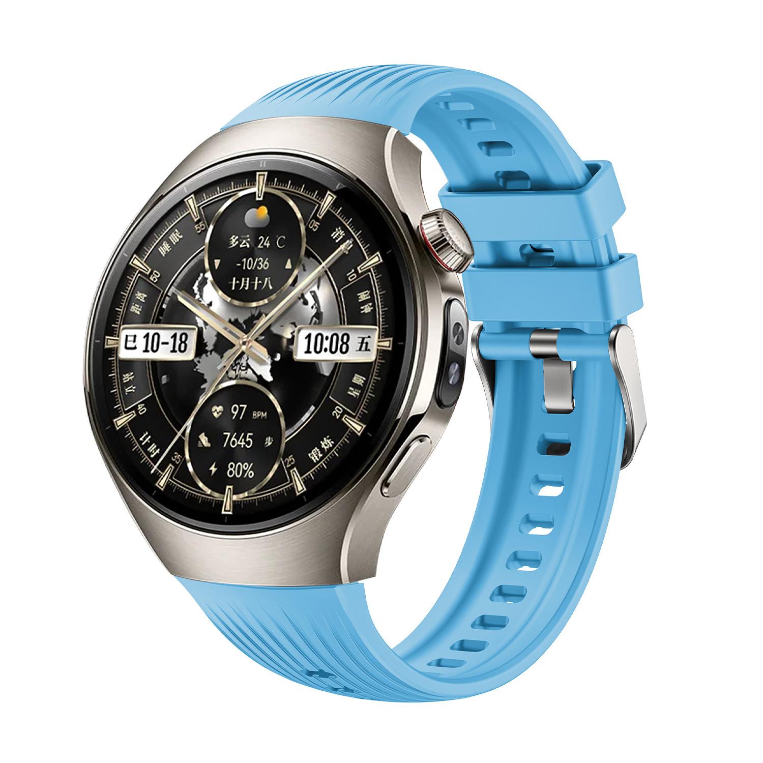 

Силіконовий ремінець для Huawei Watch 5 46mm Ремінець М який гумовий браслет для Huawei Watch 5 42mm Браслет для розумного годинника Huawei Watch 5 42mm синій