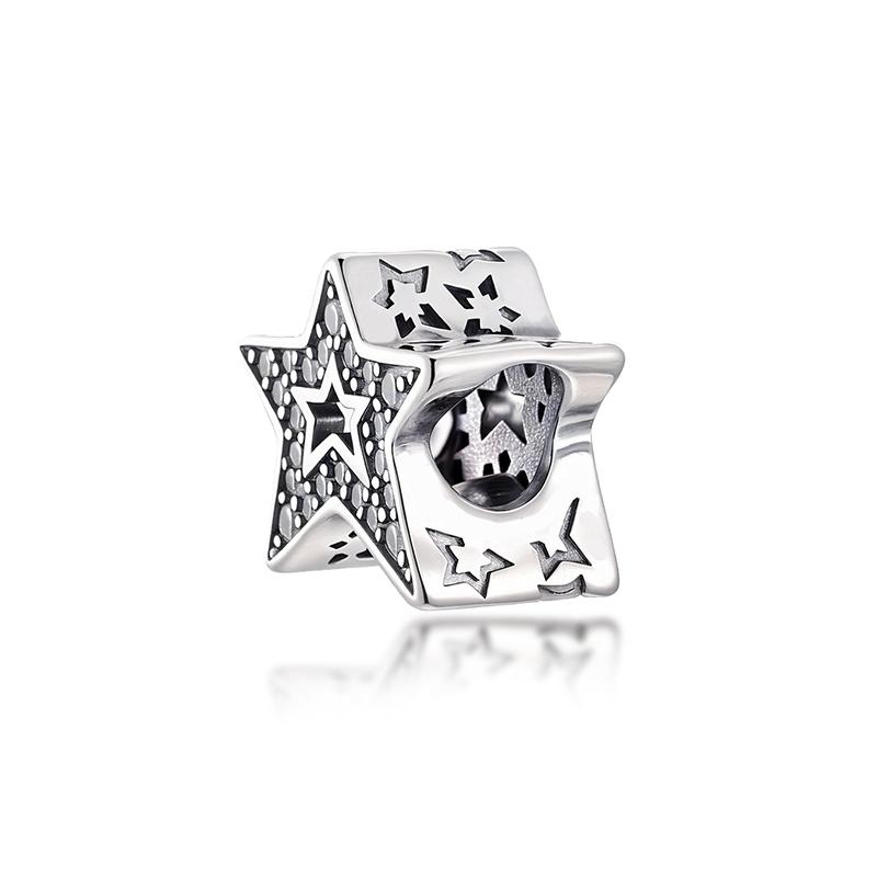 Sparkling Original Charms Fit Original 925Silver Bracelets Paw Print Stones&Enamel Clip Moveable Toy Cube Beads DIY Jewelry Gift