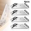 Home Furniture Corner Brackets Hardware Accessory 2mm Thick 90 Degree Connect To Three Boards Stainless Steel Wood Connection