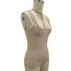 Women Vest Sling Pure Color Slim Fit Spaghetti Straps Camisole Summer Versatile Layering Vest