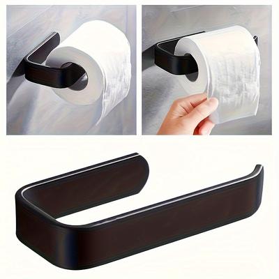 Selbstklebender Toilettenpapierhalter ohne Bohren Einfache Installation und langlebiger Kunststoff, Geeignet für Küche und Badezimmer, Wandmontage