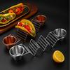 2set Taco Holder Stand With Spoon Salad Cup Rustproof Rack For Kitchen Restaurant Taco Holder Stands