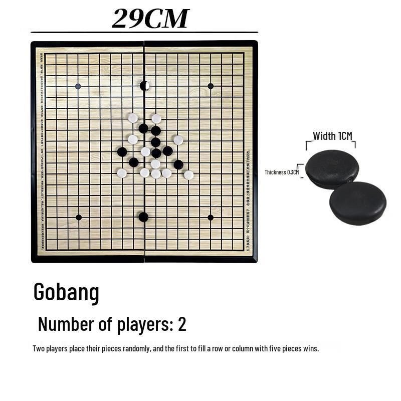 

Magnetic Gomoku Challenge Board Game for Kids