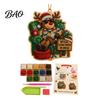 Holiday Home Decoration Making Christmas Hanging Faux Pearl Art Kit for Adult, DIY Bead Ornaments Painting Ornament, Handmade Craft Set Tree