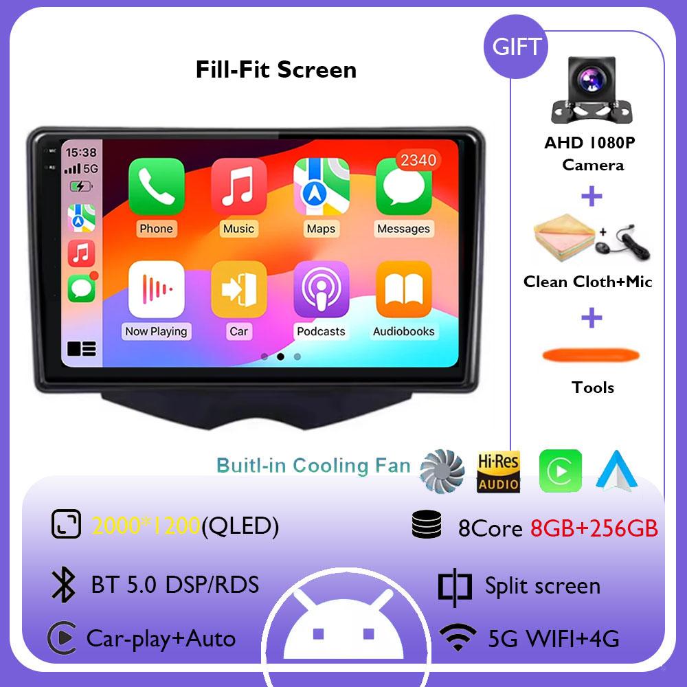 Android 14 Wireless Carplay Car Radio For Hyundai Veloster FS 2011 - 2017 Navigation Multimedia Player Stereo WiFi+4G 360 Canera