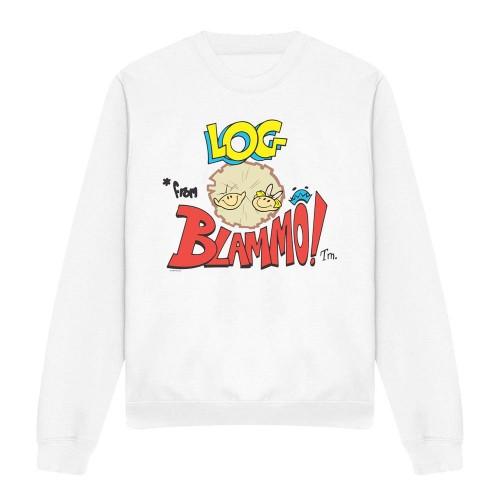 Ren & Stimpy Unisex Erwachsenen Holzscheit von Blamo Sweatshirt