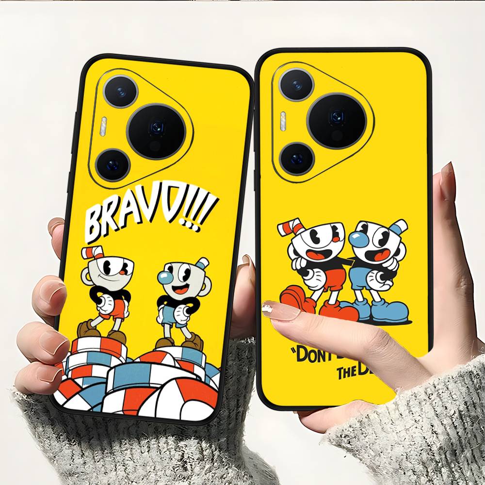 Cute Cuphead Phone Case For Huawei P 8 9 10 20 30 40 50 Pro Lite Psmart Honor 10 Lite 70 Mate 20lite