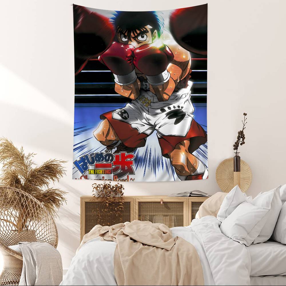 Hajime No Ippo Anime Chart Tapestry For Living Room Home Dorm Decor Art Home Decor