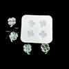 Food Grade Silicone 4-Leaf Grass Silicone Pendant Mold For Epoxy Resin Crafts Hair Pins Decorations Quick Cleaning