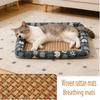 Summer Cooling Mat for Small Dogs Cats Breathable Pet Bed Pad Washable Anti Slip Dog Cat Bedding Portable Floor Cushion
