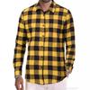 Nuova Camicia da Uomo a Quadri con Revers Camicia Casual da Uomo a Maniche Lunghe per Primavera Autunno