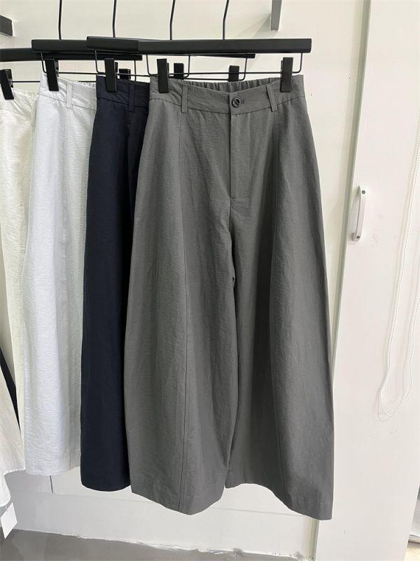 Koreanische High-Waist Straight-Leg Frühjahrs-Freizeithosen für Damen