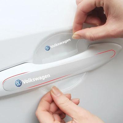 Ochranná fólie na auto Příslušenství Gumová nálepka na kliku dveří Samolepky Pro VW GTI Polo Golf Passat Tiguan Arteon Touareg Taigo