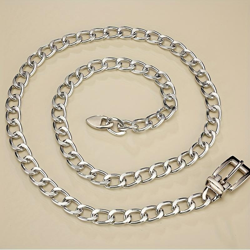 Women's Belt Fashion Metal Waist Chain Street Hip Hop Punk Denim Men's Belt