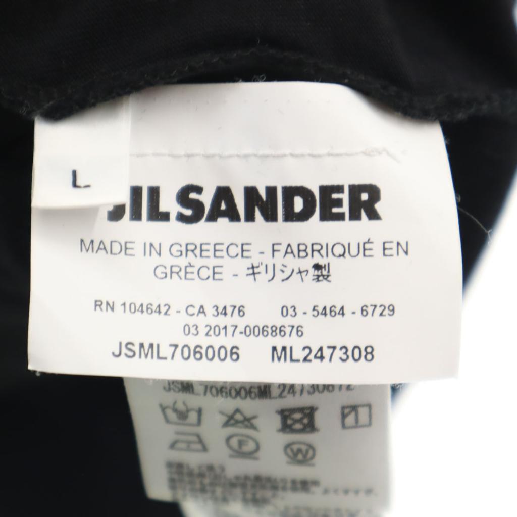 JIL SANDER Made in greece Short sleeve V neck T-shirt L black Plain Men's Used