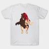 Men Black Print T-shirt Man Bear Pig (South Park) No-Cut Transfer Paper Print Cotton Tshirt