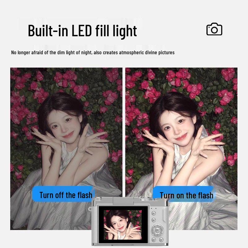 New 9600W Pixel HD Flip Screen Student Selfie Camera