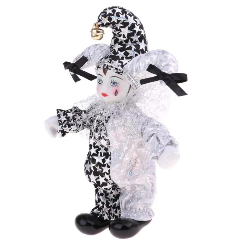 Ceramic Weeping Angel Clown Doll Figurine Unique Handcrafts Art Piece For Emotional Connection Shelf Table Display