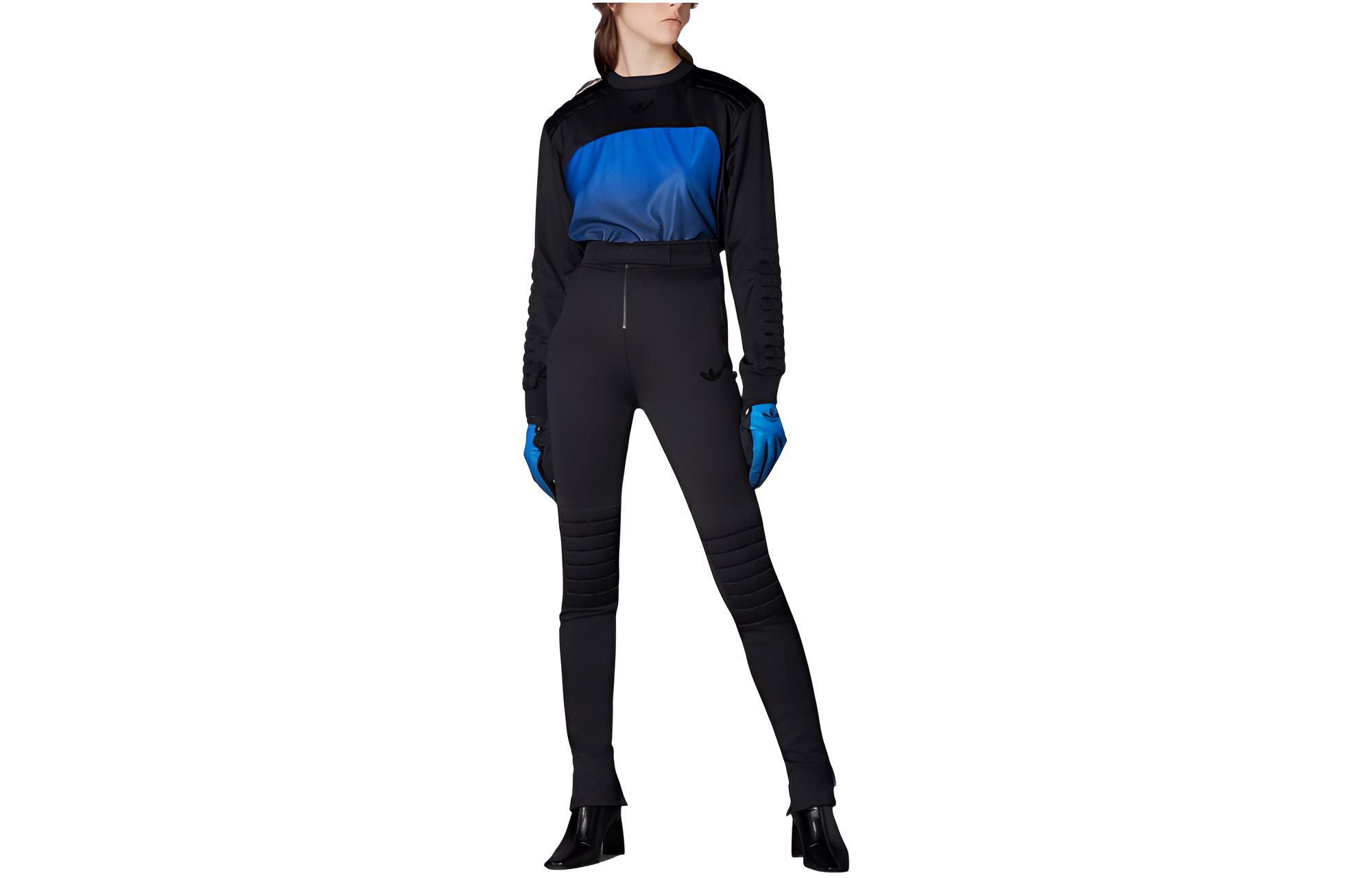 Adidas Originals Blue Version Collection Knitted Sweatpants Japan Version Women s Black HK7242 J/L