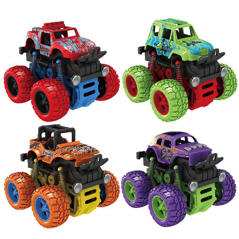 Children's Dinosaur Inertia Car: Four-Wheel Drive Off-Road Toy