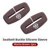 Car Seatbelt Buckle Cover Silicone Anti-scratch Protector Safety Belt Buckle Guard For VW Scirocco Jetta Beetle Golf Polo Touran 46YHS