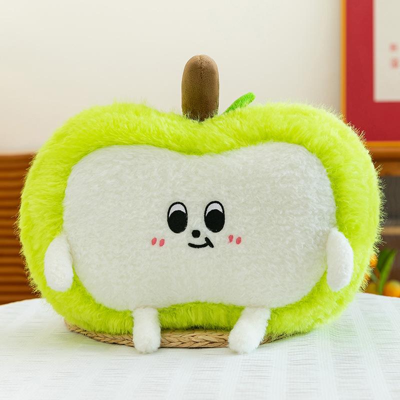 

Супер милая плюшевая игрушка яблоко, детская кукла, подушка для дивана для девочек, подушка для кровати, подушка для стула, домашнее украшение 40*30cm【0.35kg】 зелёный