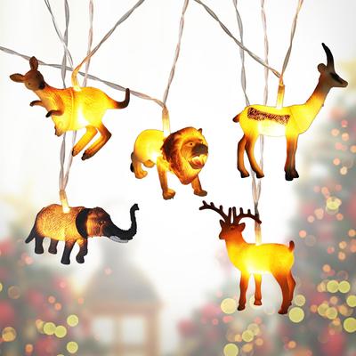 Animal String Lights 10 LEDs Small Animals String Lights Children Room Decoration for Kids Room