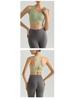 Shockproof High-Intensity Sports Bra with Fixed Cups & Seamless Back Clasp