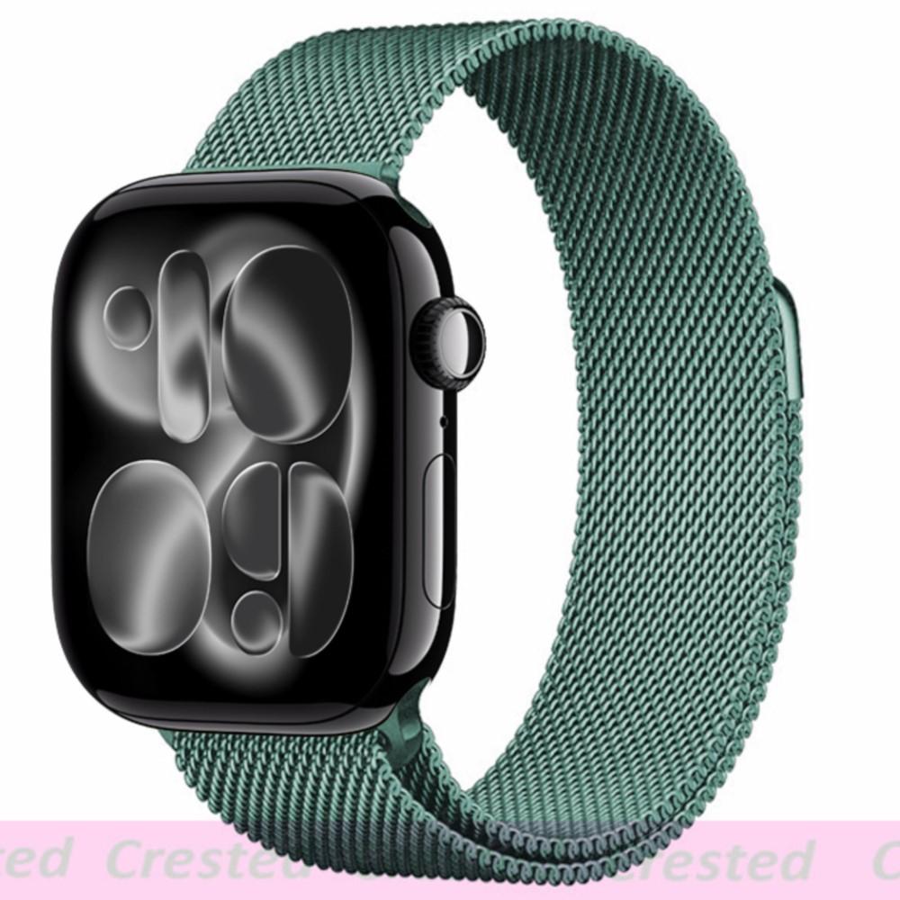 Milanese Loop Strap For Apple Watch Bands 44mm 46mm 40mm 45mm 41mm 42mm Correas Bracelet iWatch Series 10 11 Se 7 8 9 Ultra 2 3