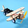 Science Diy Experimental Toys Tool Children Educational Stem Kits Diy Assembly Sliding Airplane Model Wood Puzzle Games Toys