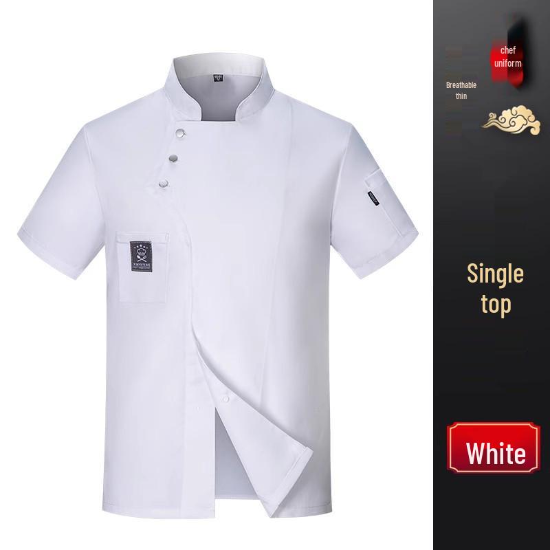 

Летний водонепроницаемый комплект поварской формы: Унисекс с коротким и длинным рукавом для ресторанов и кейтеринга XXL