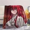 Gremory  Print Flannel Blanket, High Quality Comfortable for All Seasons, Home Decor, Warmth and Comfort