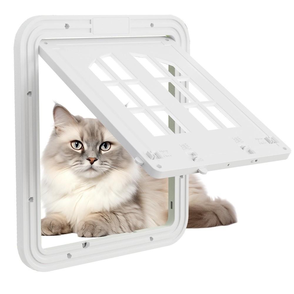 Self-Closing Dog Screen Door Reinforced Dog Sliding Door Screen Pet Lockable Screen Door  Patio