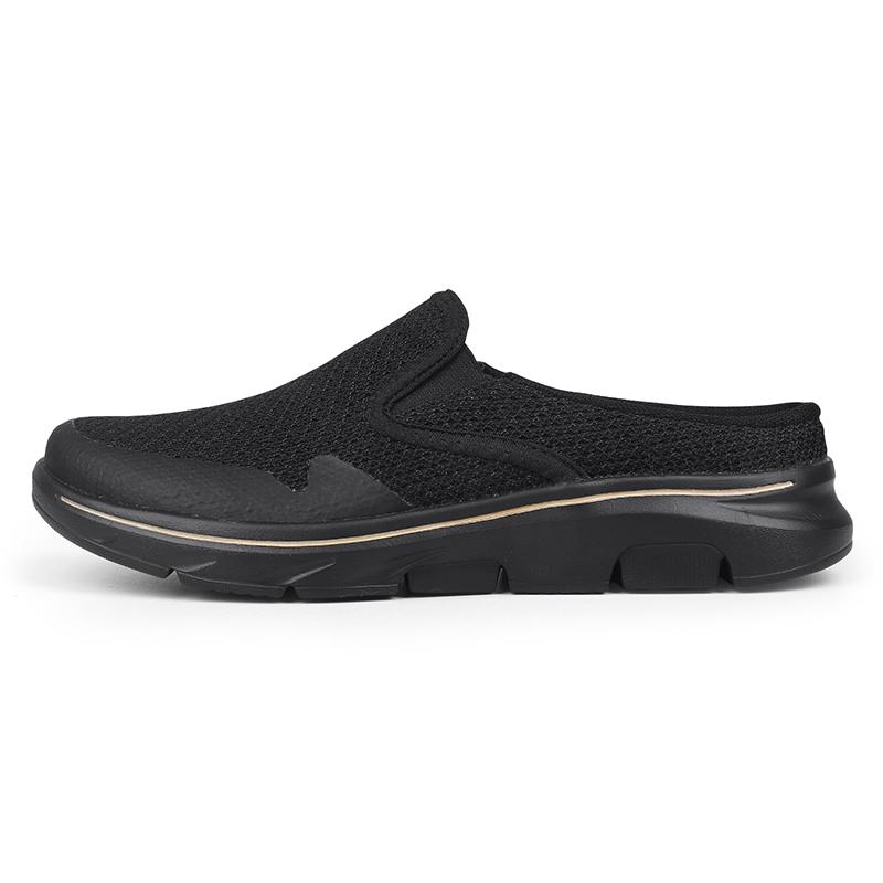 

35-48 Мужские/Женские тапочки Мужские полутапочки Летние сетчатые Meter-дышащие мужские черные туфли Mueller 48 золотой/чёрный