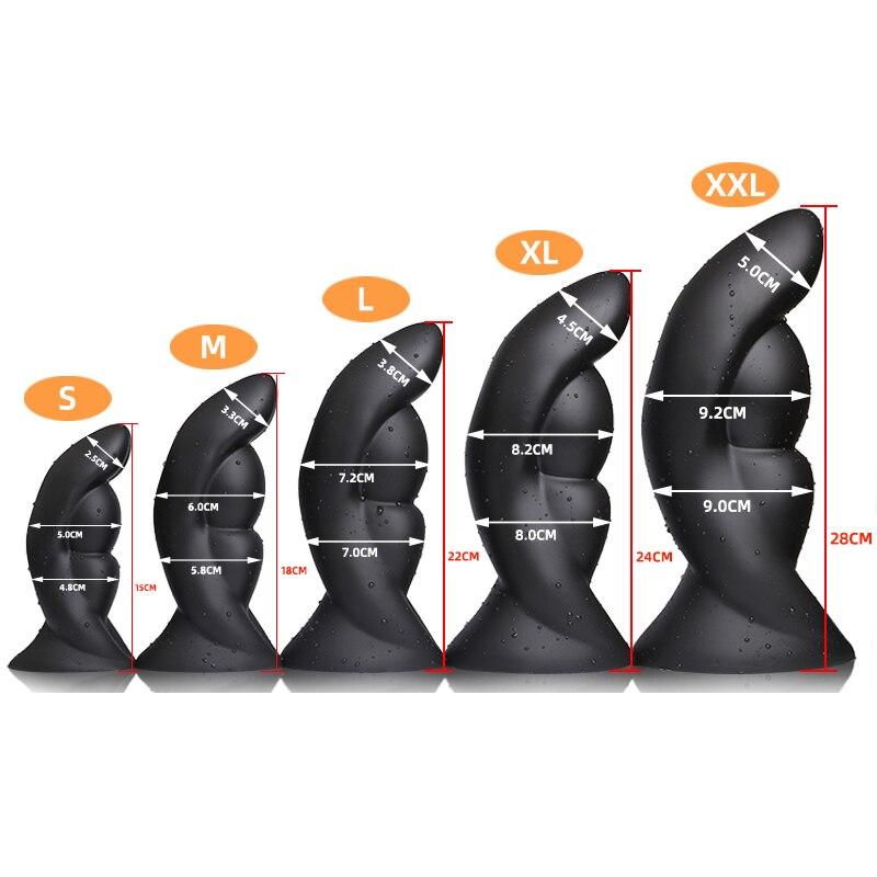 Giant Butt Plug Soft Silicone Dildo Fisting Masturbator Sex Toys Strap On Penis Realistic Dick Monster Cock BDSM Pegging