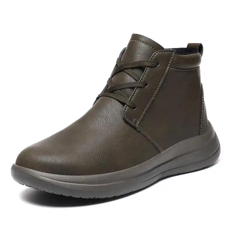 Fashion Beanie Slip-resistant Shoes Walking High Top Mens Shoes Red Boot For Men Sneakers Sports Play Basket High Grade Lofers
