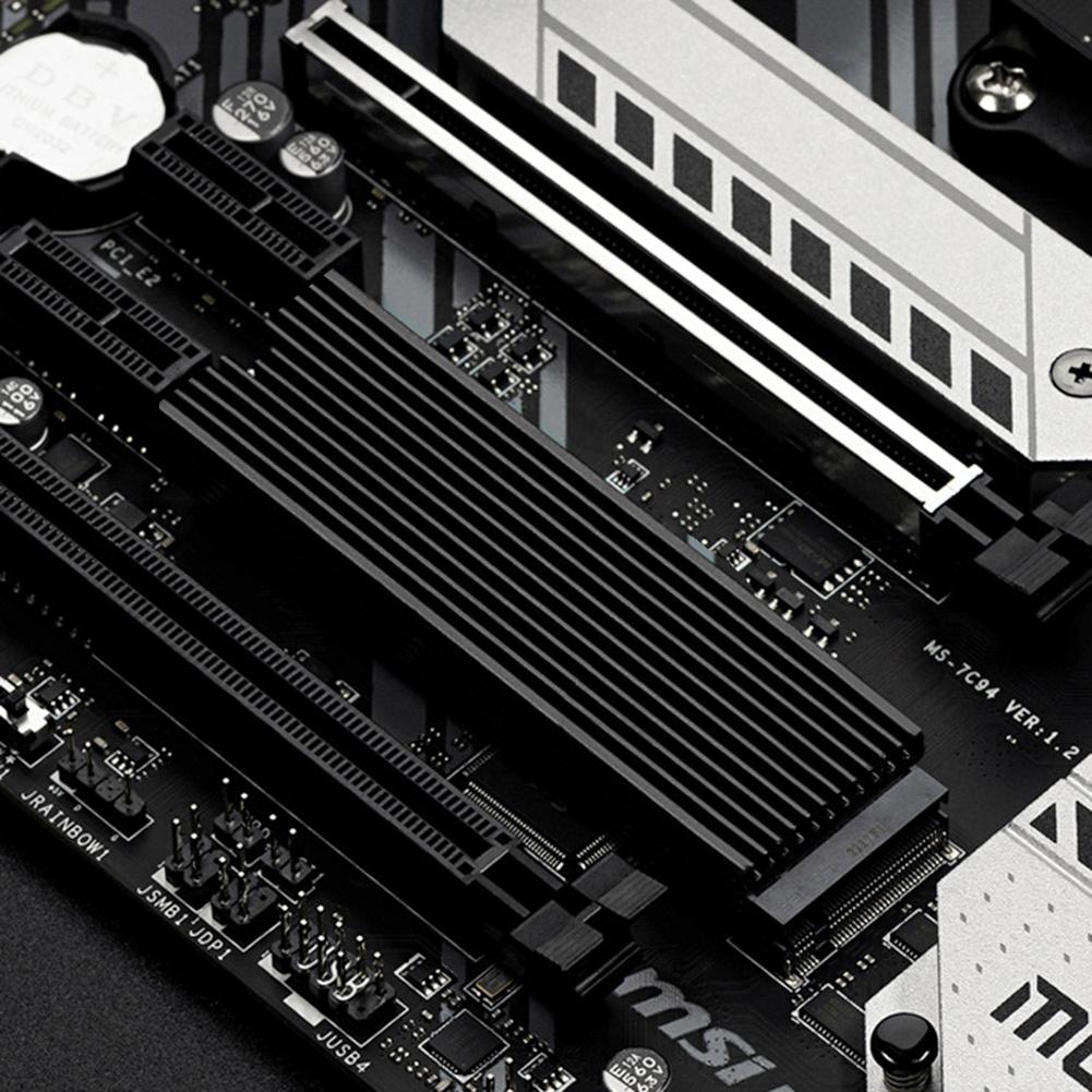 M.2 NVMe SSD Cooling Heat Sink with Thermal Pad Solid State Hard Disk Cooler Heat-resistance Computer Accessories for M.2 2280