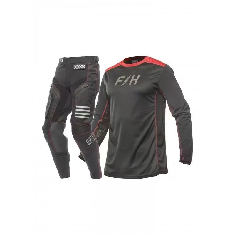 Men Women Cycling Jersey Set Breathable Quick-Dry Mountain Bike Riding Apparel Trail Off-Road Use