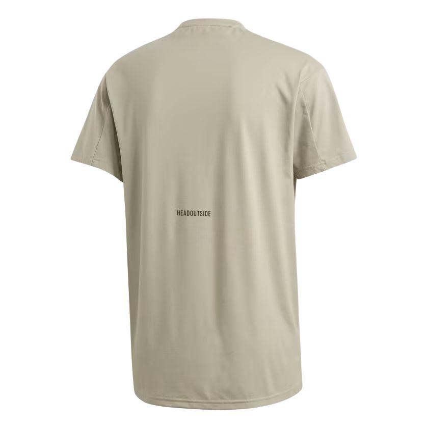 Adidas Round Neck Casual Pullover Short Sleeve T-Shirt Men Tops Feather-Gray FJ5038